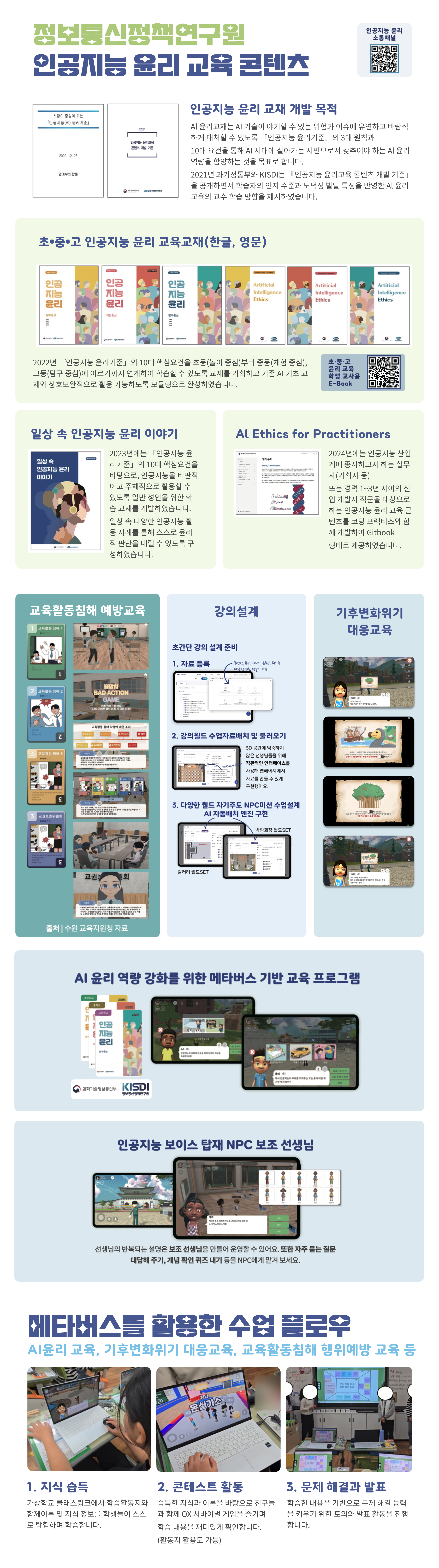 클래스링크 AI 윤리 교육, 기후변화위기 대응교육 및 교육활동침해 행위예방 교육 콘텐츠 안내